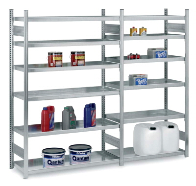 HZG-20410-AW Wannenvbodenregale Metallregale